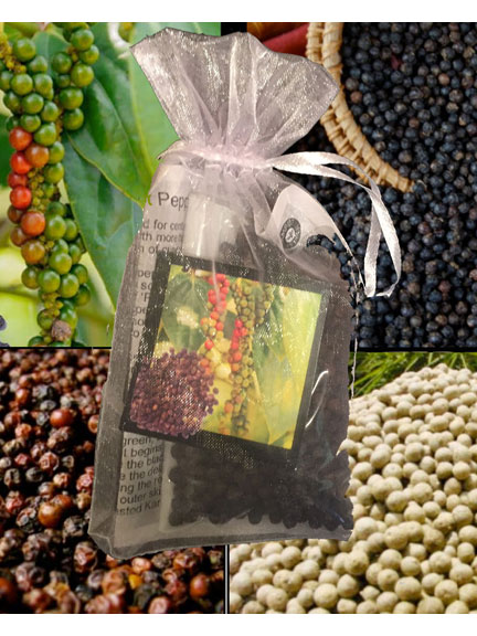 Whole Peppercorns (3 Gift Bags)- Black, Red & White - $30.00 (Value $37.00)